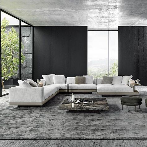 Hot selling modern living room linen fabric l shape sofas set furniture living room italian luxury sofa https://m.alibaba.com/product/1600579175676/Hot-selling-modern-living-room-linen.html?__sceneInfo={"cacheTime":"1800000","type":"appDetailShare"} Minotti Sofa, Rodolfo Dordoni, Studio Mk27, Modern Sofa Set, Soft Furniture, French Furniture, Italian Furniture, Ferm Living, Outdoor Sectional Sofa