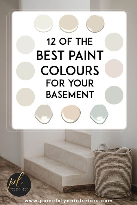 Painting A Basement Wall, Best Paint Colours For Basement, Farmhouse Basement Paint Colors, Painted Floor Basement, Colors To Paint Basement Walls, Sw Basement Paint Colors, Downstairs Paint Colors, Remodeled Basements Ideas, Basement Grey Paint Colors