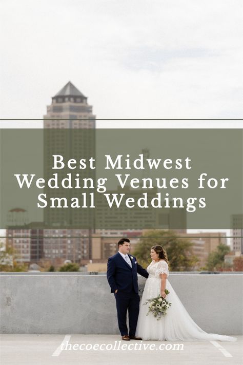 If you're hosting a small wedding, you have to check out these incredible and beautiful Midwest wedding venues! Midwest Wedding Venues, Wedding Venues Midwest, Iowa Wedding Venues, Small Wedding Venues, Modern Wedding Venue, Family Style Dinner, Smallest Wedding Venue, Midwest Wedding, Small Weddings