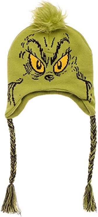 Amazon.com: Bioworld Dr. Seuss The Grinch Who Stole Christmas Peruvian Laplander Hat Character,Green,One Size : Clothing, Shoes & Jewelry Grinch Hat, Geek Costume, The Grinch Who Stole Christmas, Dr Seuss The Grinch, Reindeer Hat, Grinch Who Stole Christmas, Christmas Party Dress, The Grinch, Christmas Hat