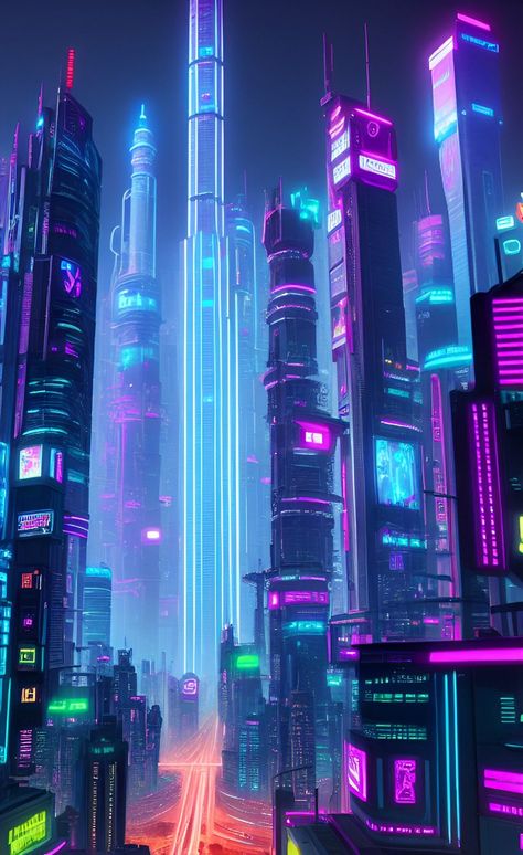 Cyberpunk Art Futuristic Architecture, Cyberpunk Background, Cyberpunk Building, Cyberpunk Vibes, Cyberpunk Cityscape, Cityscape Wallpaper, Concept Vehicles Sci Fi, Sci Fi City, New Retro Wave