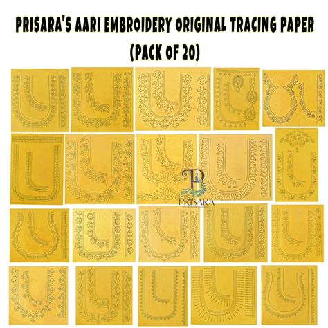 PRISARA'S Original Aari/Maggam Embroidery Tracing Paper Reusable. Buy from www.prisara.com. #tracing #tracingtechniques #tracingpaper #embroiderydesign #aaridesign #blousededigns #simpleblousedesigns #trasing #designbook #designs #aaribook Embroidery Tracing, Carbon Paper, Latest Blouse Designs Pattern, Kids Blouse Designs, Kids Blouse, Simple Embroidery Designs, Sewing Crafts Tutorials, Simple Blouse Designs, Tracing Paper