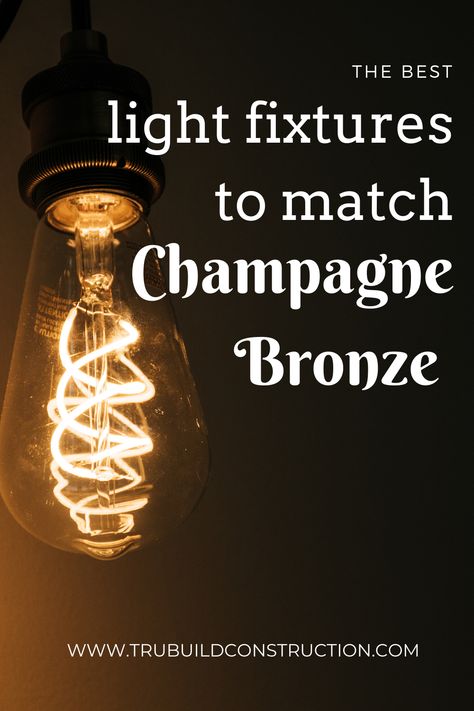 The Best Light Fixtures To Match Delta Champagne Bronze Champagne Bronze Light Fixtures, Oiled Bronze Bathroom, Champagne Bronze Kitchen Hardware, Champagne Bronze Faucet, Stairway Lighting Ideas, Champagne Bronze Bathroom, Bronze Faucets, Bathroom Favorites, Champagne Bronze Kitchen