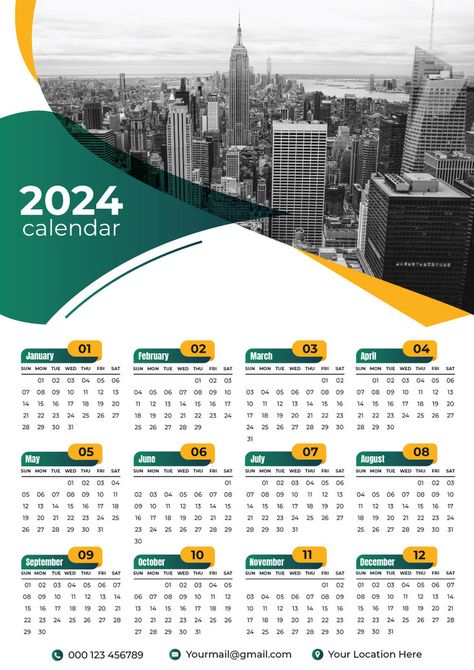 2024 Calendar New Year One Page Design Vector#pikbest##Templates New Years Poster Design, Church Calendar Design, Calander Design Ideas, Calender 2024 Designs, Bible Frames, Graphic Design Calendar, Graphic Design Terms, Desk Calendar Design, Wall Calendar Design