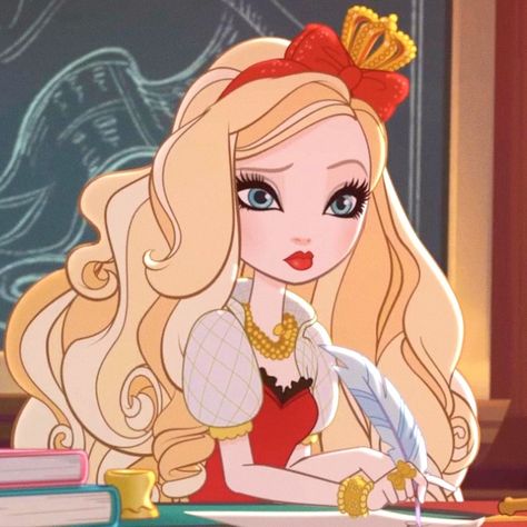 Apple white Apple White Icon, Childhood Characters, White Icons, After High School, Royal Art, Apple White, Journal Aesthetic, Ever After High, Cartoon Icons