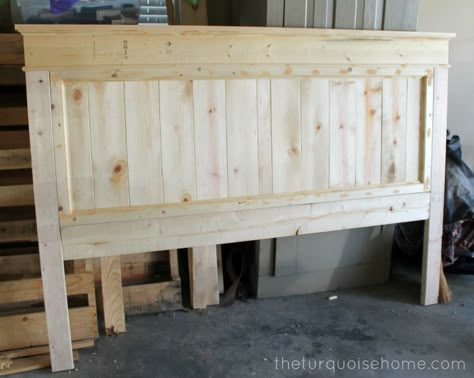 diy wood headboards | DIY Farmhouse Headboard {how to} Diy Farmhouse Headboard, Homemade Lifestyle, Headboard Plan, Customized Furniture, Diy Wood Headboard, Farmhouse Headboard, Wooden Headboard, Diy Headboards, Farmhouse Bedding