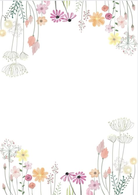 Wildflower Background Wallpapers, Flower Invitation Template Floral, Wildflower Template, Wildflower Background, Wildflower Wallpaper, Wildflower Invitation, Flower Birthday Party, Watercolor Flower Background, Floral Invitations Template