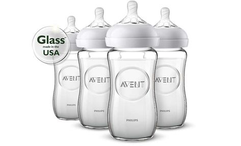 Natural glass baby bottle SCF703/47 | Avent Avent Natural Bottles, Baby Bottle Set, Avent Bottles, Toddler Sippy Cups, Glass Baby Bottles, Hip Kids, Bottle Feeding, Baby Store, Baby Bottles