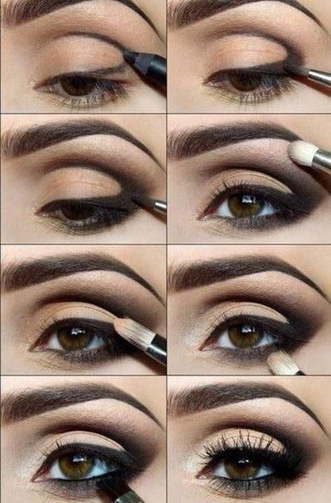 10 Best Arabian Eye Makeup Tutorials With Step by Step Tips Arabic Eye Makeup, Smokey Eyes Tutorial, Smokey Eye Makeup Steps, Maquillage On Fleek, Mekap Mata, Makeup Tip, Smokey Eye Tutorial, Smokey Eye Makeup Tutorial, Perfect Selfie