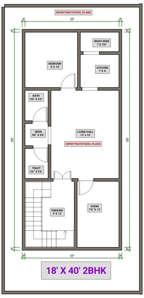 18x40 2bhk plan|18*40 plan|18 by 40 feet house plan #18by40plan #18by40feet2bhk #2bhkhouseplan #infintyraystudioplan #gharkanaksha 17×40 House Plan 2bhk, 40×20 House Plans, 20 40 House Plans 2bhk 3d, House Plan 20'x40', 20 40 House Plans 2bhk, 40x20 House Plans, 22x40 House Plans, 18x40 House Plans, 20×40 House Plan