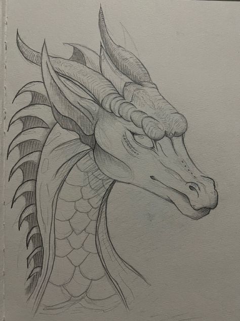 Dragon Two Headed Dragon Drawing, Dragon Sketch Easy, People As Cartoons, Dragon Head Drawing, Easy Dragon Drawings, Minimal Tattoo Designs, Abstract Art Projects, Alice In Wonderland Drawings, Animal Tattoo Ideas