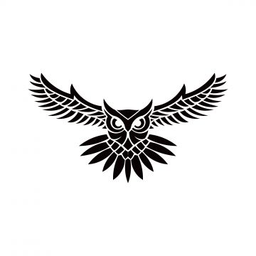 Simple Owl Tattoo, Owl Tattoo Drawings, Emblem Design, Graphic Png, Owl Vector, Owl Artwork, White Symbol, Logo Design Free Templates, White Png