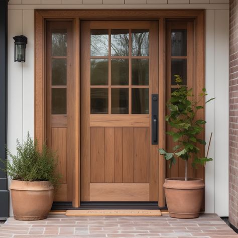 Fall 2023 LookBook – Timber & Hutch Wood Door With Sidelights, Cedar Front Door, Exterior French Door, Door Sidelights, Door With Sidelights, 2023 Lookbook, Cedar Posts, French Doors Exterior, Hardwood Doors