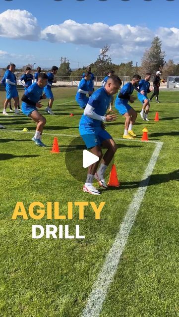 🄳🄴🄽🄸🅂 🅉🄼🄴🅄 on Instagram: "➖ 𝗔𝗚𝗜𝗟𝗜𝗧𝗬 𝗗𝗥𝗜𝗟𝗟 ➖ Agility is a combination of quickness ⚡️ and balance ⚖️ allowing you to move quickly and change direction rapidly. It is an important element in many sports and activities, and requires physical coordination, power, strength, and speed. Quickness is a key 🔑 factor in agility - the ability to move and react quickly can be beneficial in a variety of situations. With regular training, you can improve your agility and increase your quickness, leading to better overall 📊performance. ☑️ 𝗦𝗔𝗩𝗘 this post for later ✔️ ☑️ 𝗧𝗔𝗚 your coach/player ✔️ ☑️ 𝗦𝗛𝗔𝗥𝗘 to your friends ✔️ ✍🏼 Let me know what do you think about this 𝗔𝗚𝗜𝗟𝗜𝗧𝗬 𝗗𝗥𝗜𝗟𝗟 in the comments below👇🏼 #functionaltraining #speedtraining #functionalfitness Speed Soccer Drills, Football Speed And Agility Drills, Agility Workouts For Kids, Football Coaching Drills, Coaching Soccer, Football Training Drills, Agility Workouts, Agility Drills, Football Skills