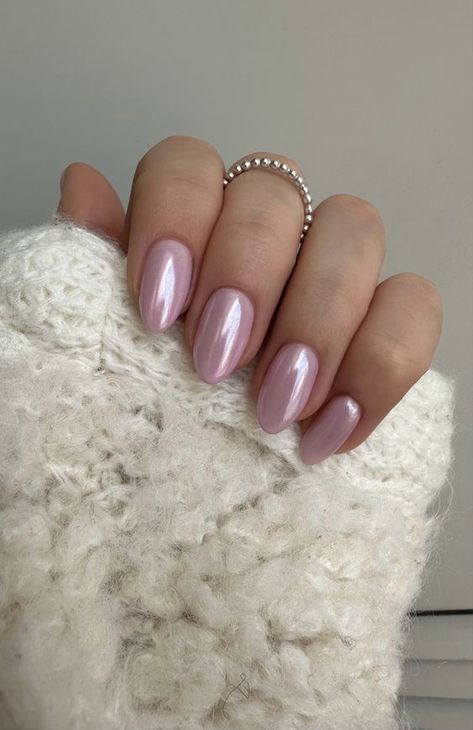 All The Manicure Inspiration You Need For Your Next Appointment - Inspired By This Pink Chrome Nails, Manikur Kuku, Nagellack Trends, Cute Gel Nails, Cat Eye Nails, Nagel Inspo, Pink Nail, Nails 2024, Cat Kuku