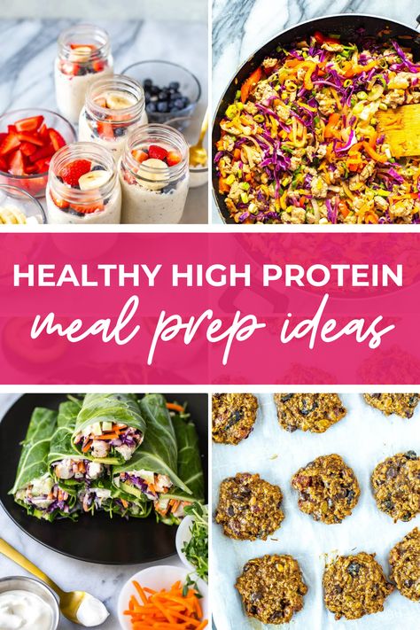 Ways To Get More Protein, High Protein Low Carb Meal Prep, Protein Veggie Meals, Healthy Grain Bowls, Clean Eating Meal Prep Ideas, Meal Prep High Protein, Healthy High Protein Recipes, Homemade Protein Shakes, Get More Protein