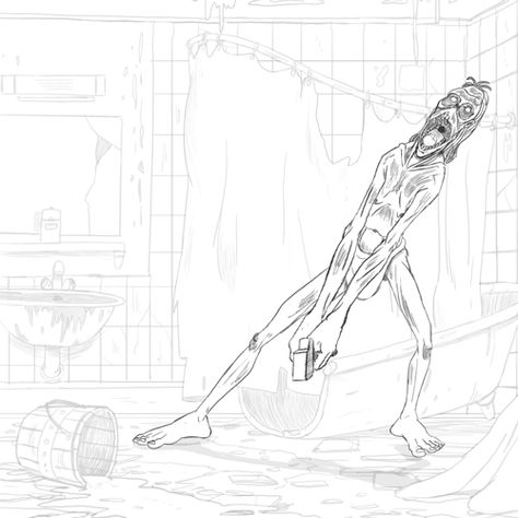 Zombie Drawings Anime, Zombie Drawing Reference, Walking Drawing Reference, Creepy Animation, Scary Animation, Zombie Character Design, Running Animation Frames, Zombie Gif, Walking Animation Gif