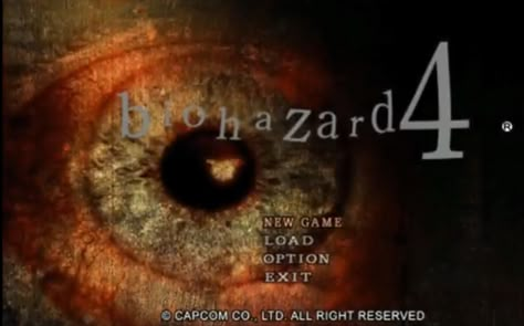 Scary Game Aesthetic, 2000s Horror Game Aesthetic, Old Horror Games, Resident Evil 1, Old Video Games, Title Screen, Charlie Brown Jr, Video Game Posters, Horror Video Games