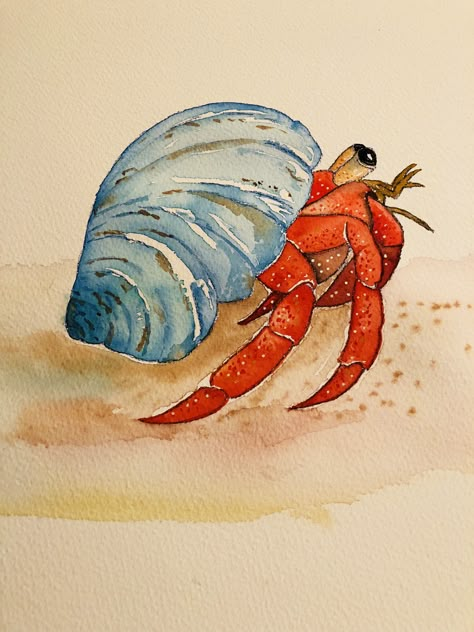 Watercolor Sea Life, Watercolor Paintings Sea Animals, Watercolour Sea Animals, Watercolor Art Sea Animals, Watercolor Marine Life, Ocean Life Drawings, Sealife Watercolour, Sea Creatures Painting, Sea Life Art Watercolor Painting