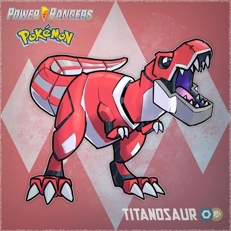 Pokemon X Power Rangers Meet TITANOSAUR the red mechazord. #pokemon #powerrangers #fakemon #fakemonart #pokemonfanart #pokemonregion #trex… | Instagram Pokemon Mashup, Pokemon Xenoverse, Robot Design Sketch, Robot Dinosaur, Power Rangers Fan Art, Avengers Logo, Pokemon Regions, Oc Pokemon, Dinosaur Drawing