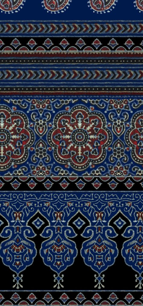 Ajrakh Border Design, Ajrakh Prints Motifs, Ajrak Borders, Ajrakh Prints Pattern, Ajarak Pattern, Ajrakh Motifs, Ajrakh Border, Ethnic Print Pattern, Ajrak Print