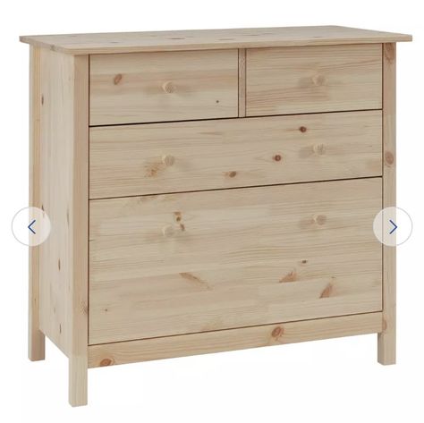 Mini Chest Of Drawers, Narrow Drawers, Malm Chest Of Drawers, Kids Chest Of Drawers, Ikea Wood, Chest Of Drawers Bedroom, 4 Drawer Chest, Small Nurseries, Storing Clothes