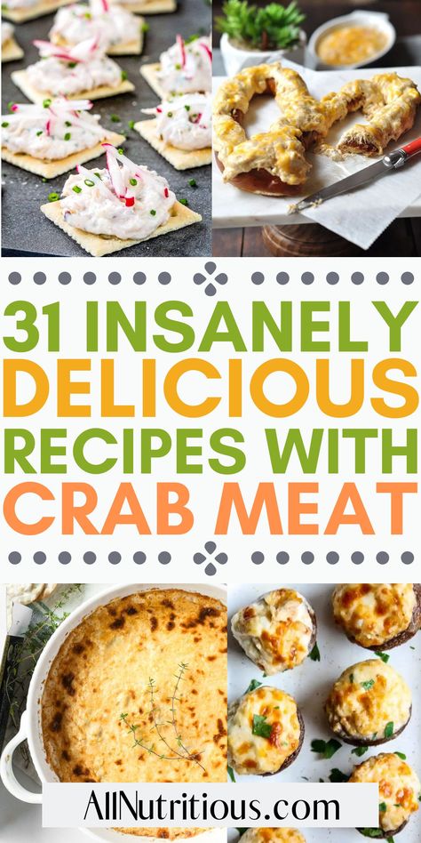 If you are wanting to uplevel up your weekly meal plan you need to try these incredibly easy crab meat recipes. These super easy crab meat dishes are perfect to take your easy lunch recipes and easy dinner recipes to a whole new level with yummy crab meat ideas. Lump Crab Meat And Shrimp Recipes, Recipes With Crab Meat Healthy, Crab Meat Dinner Ideas, Dishes With Crab Meat, What To Do With Crab Meat, Fresh Crab Recipes Dinners, Healthy Crab Meat Recipes Easy, Canned Crab Meat Recipes Healthy, Frozen Crab Meat Recipes