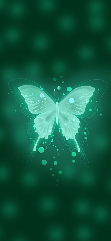 Green Butterfly Wallpaper Aesthetic, Mint Wallpaper Aesthetic, Green Theme Aesthetic Wallpaper, Green Butterfly Wallpaper, Simple Lock Screen, Mint Green Butterfly, Mint Green Wallpaper, Dark Green Wallpaper, Mint Green Aesthetic