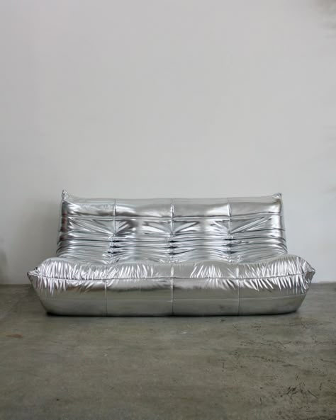 SOFAS – Dupe Silver Sofa, Oversized Ottoman, Welcome Design, Mirror House, Apartment Decor Inspiration, Rumi, Chic Home, Sofas And Chairs, Luxury Furniture