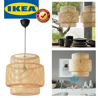 (eBay) IKEA SINNERLIG Bamboo Lattice Pendant Lamp Handmade Bamboo Lattice, Lamp Handmade, Lamps For Sale, Wagon Wheel, Ceiling Fans, Lattice, Pendant Lamp, Lamps, Wheel