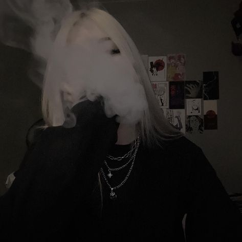 Punk Pfp, Cool Pfps For Discord, Aesthetic Bike, Long White Hair, Fashion Decades, Rockstar Aesthetic, Punk Pins, Dark Feminine Aesthetic, Grunge Girl