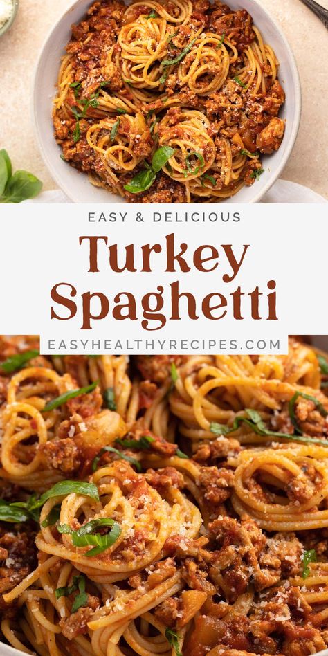 Pepper Ground Turkey, Easy Ground Turkey Recipes For Dinner, Healthy Spaghetti Recipes, Ground Turkey Pasta Recipes, Healthy Ground Turkey Recipes, Ground Turkey Spaghetti, Recipes With Ground Turkey, Easy Italian Dinner, Gerd Friendly