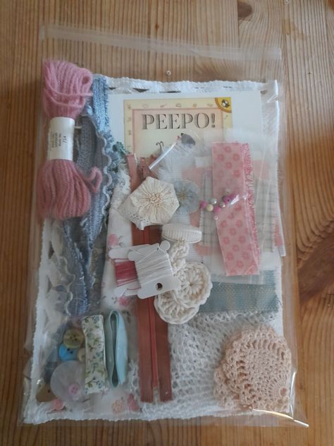 Large Themed Slow Stitch Kit/Journal Sew Mixed Media Scrap Bag Bundle | eBay Slow Stitching Kits, Slow Stitch Kits, Slow Stitching Journal, Slow Stitch Journal, Lisa Mattock Slow Stitching, Slow Stitch Vessel, Slow Stitch Journal Cover, Slow Stitching, Love Sewing