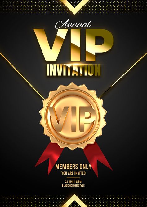 Affiche D'invitation à La Conférence D'or Badge Vip#pikbest#Templates#Poster Conference Invitation