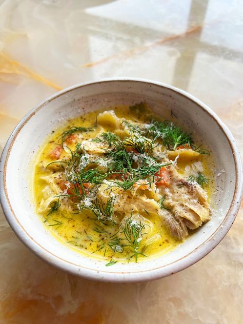 Ottolenghi chicken soup Ottolenghi Breakfast, Ottolenghi Chicken, Bon Appetit Recipes, Yotam Ottolenghi Recipes, Brunch Salad, Healthy Chicken Soup, Ottolenghi Recipes, Scd Recipes, Parmesan Rind