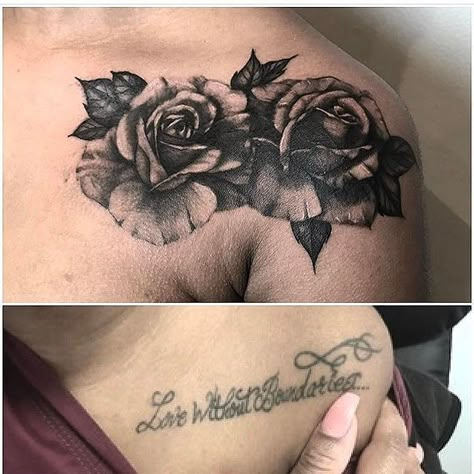 Cover up tattoo ideas Rose Tattoo Cover Up, Tatuaje Cover Up, Cover Up Tattoos For Women, Best Cover Up Tattoos, Tattoo Cover Ups, Samoan Tattoos, Tattoo Cover Up Ideas, Cool Chest Tattoos, Cover Up Ideas