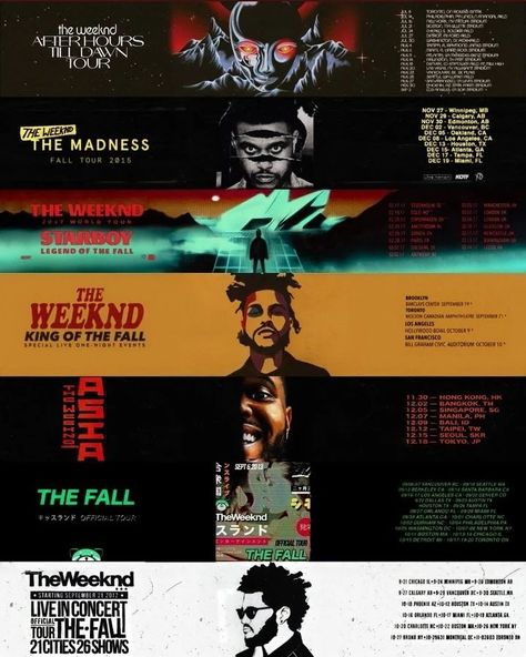 Weeknd Tour Poster, The Weeknd Tour Poster, The Weeknd Albums, The Weeknd Poster, Abel The Weeknd, Abel Tesfaye, Wicked Game, Tour Poster, Tour Posters