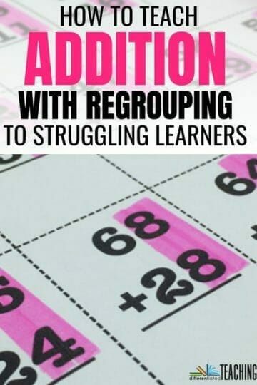 Teaching Double Digit Subtraction, How To Teach Addition With Regrouping, Teaching Carrying In Addition, Regrouping Addition Activities, How To Teach Double Digit Addition, Addition Regrouping Activities, Teaching Regrouping Addition, 2nd Grade Regrouping Math, 2 Digit Addition Strategies