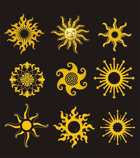 sun tattoo ideas Tattoo Sonne, Makeup Zombie, Sun Tattoo Designs, The Sun And Moon, Sun Tattoos, Yellow Sun, Sun Tattoo, Sun Designs, Sun Art