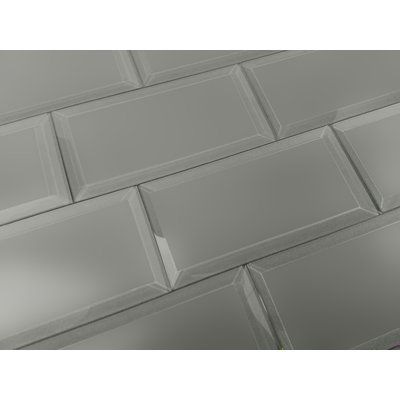 Abolos Frosted Elegance 3" x 6" Glass Subway Tile in Matte Gray Kitchen Sink Interior, Bevelled Tiles, Inviting Colors, Easy Home Improvement Projects, White Kitchen Sink, Decorative Wall Tiles, Matte Tile, Glass Subway Tile, Porcelain Mosaic Tile