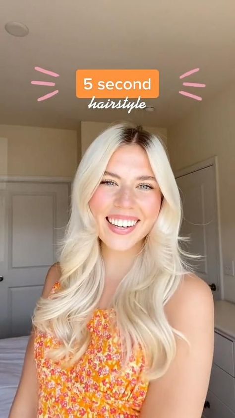 5 second hairstyle!! in 2022 | Hair styles, Long hair styles, Cute hairstyles 5 Second Hairstyles, Hair Styles Cute, Hair Styles Long Hair, Hair Tips Video, Clip Hairstyles, Fast Hairstyles, Hair Stylies, Hairdo For Long Hair, Hair Stylist Life