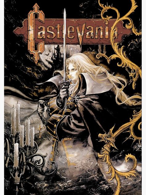 Castlevania Poster, Castlevania Portrait, Castlevania Art, Ayami Kojima, Castlevania Wallpaper, Poster Collage, Outfit Reference, Metal Signage, Anime Wall