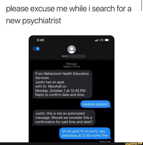 please excuse me while i search for a new psychiatrist with Dr. Marshall on – popular memes on the site iFunny.co #eminem #celebrities #relatable #ifunnytop #feature #spicy #featureworthy #ifunny #ifunncleanup #textpost #please #excuse #while #search #new #psychiatrist #dr #marshall #pic Tweets For Him, Eminem Memes, Memes Of The Day, October 7, Excuse Me, Funny Text Messages, Tumblr Funny, Popular Memes, Funny Posts