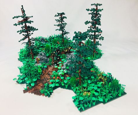 https://flic.kr/p/25aXosM | A walk through the woods Lego Tree, Lego Winter, Lego Diy, Amazing Lego Creations, Lego Creative, Lego Castle, Lego Pictures, Lego Room, Lego Worlds