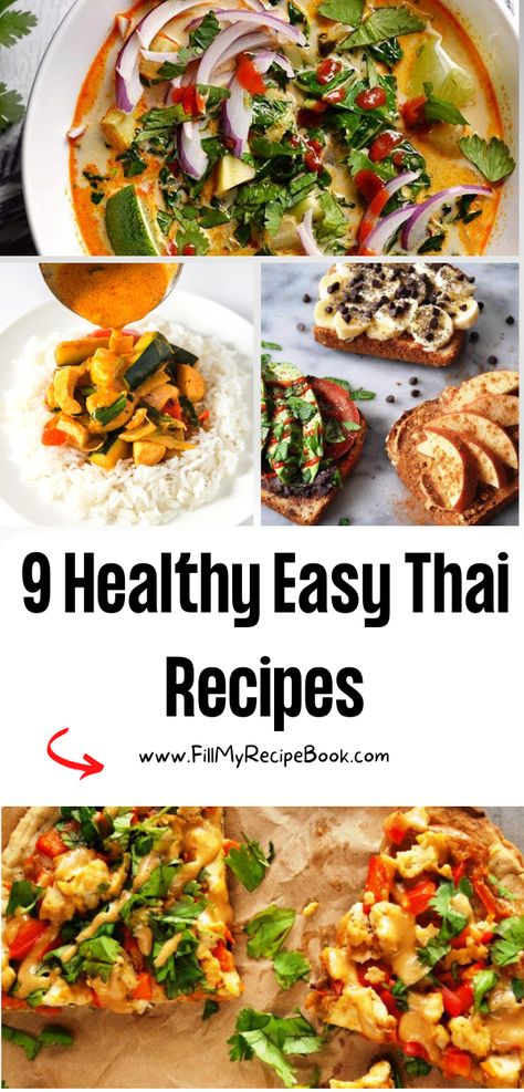 Low Calorie Thai Recipes, Tai Food Recipes, Tai Food, Easy Thai Recipes, Healthy Eating Books, Healthy Thai Recipes, Vegetarian Thai, Healthy Asian Recipes, Healthy Tea