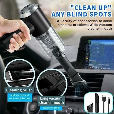 Mini Vacuum Cleaner, Cleaning Car Interior, Portable Vacuum Cleaner, Hand Vacuum, Vacuum Filter, Portable Vacuum, Car Vacuum Cleaner, Cleaning Appliances, Car Vacuum