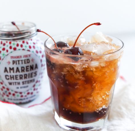 Sweet on Trader Joe's: Pitted Amarena Cherries review - Bake at 350° Recipes With Amarena Cherries, Amarena Cherries Recipes, Amarena Cherry Cocktail, Amarena Cherry Recipes, Recipe Using Dried Cherries, Trader Joes Recipe, Cherry Cocktail Recipes, Amarena Cherries, Cherry Whiskey