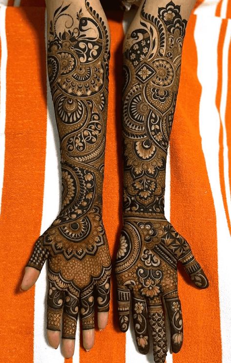 Heavy Bridal Mehendi Designs, Heavy Mehandi Designs For Full Hands, Full Hand Mehandi Degins, Full Mehndi Designs Hands, Mehandi Degins, Mehndi Designs Heavy, Heavy Mehndi Designs, Simple And Beautiful Mehndi Designs, Mehendi Brides