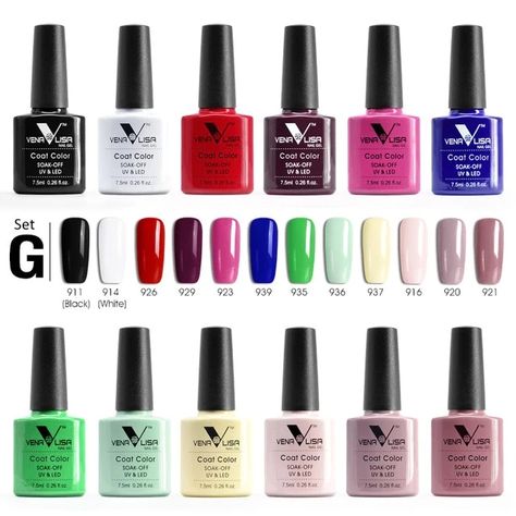 12pcs 7.5ml VENALISA Gel Varnish Fast Shipment Original Nail Art Manicure 60 Colors Soak Off Gel Lacquer LED UV Gel Nail Polish. . Shop Now https://nailpolish365.com/ . #nail #nails #nailpolish #nailart #nailsdid #nails2inspire #prettynails #nailstagram #nailstyle #nailgasm #nailgame #nailglam #nailgel #nailgelpolish #nailgelart #venalisanailgel #venalisa #venalisanails #venalisanailgelpolish #venalisagelpolish Venalisa Gel Polish, Gel Polish Designs, Nail Primer, Gem Diamonds, Gel Polish Colors, Color Kit, Nail Art Rhinestones, Polish Remover, Cuticle Pusher