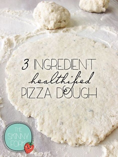 3 Ingredient Pizza Dough 3 Ingredient Pizza Dough, Yakimeshi Recipe, Healthy Pizza Dough, 2 Ingredient Pizza Dough, Greek Yogurt Recipes, 3 Ingredient Recipes, Healthy Pizza, Yogurt Recipes, 500 Calories